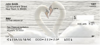 Heart Swans Personal Checks | ANJ-77