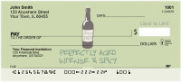 Perfectly Aged Wine Is Life Personal Checks | WIL-01