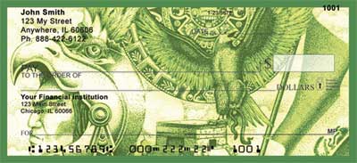 This inspiring Latin American scene will show off your heritage every time you write one of these checks.