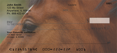 Horses Seeing Eye to Eye Personal Checks 