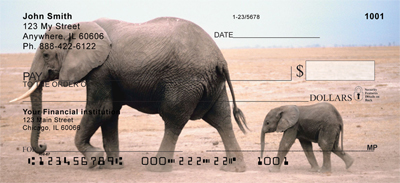 Elephants in the Wild Personal Checks