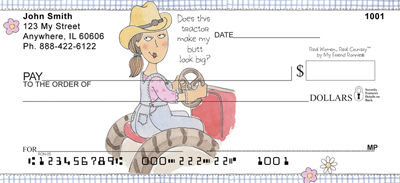 Farm Personal Checks by My Friend Ronnie