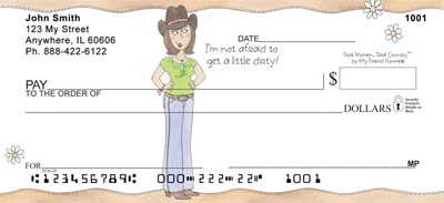 Garden Personal Checks by My Friend Ronnie
