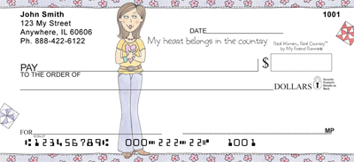 Country Personal Checks by My Friend Ronnie