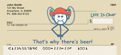 Without Beer... Life Is Crap Personal Checks