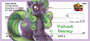 Purple and Green Mix - My Little Demon Personal Checks