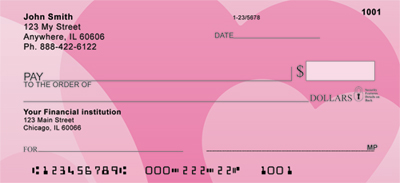 g hearts and wavy lines that you will enjoy each time you use the checks. 