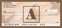 Simplistic Monogram A Personal Checks