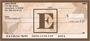 Simplistic Monogram E Personal Checks