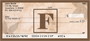 Simplistic Monogram F Personal Checks