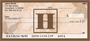 Simplistic Monogram H Personal Checks