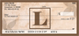 Simplistic Monogram L Personal Checks