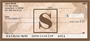Simplistic Monogram S Personal Checks