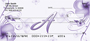 Floral Monogram A Personal Checks