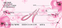 Floral Monogram A Personal Checks
