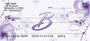Floral Monogram B Personal Checks