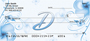 Floral Monogram D Personal Checks