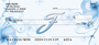 Floral Monogram F Personal Checks