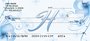 Floral Monogram H Personal Checks