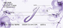 Floral Monogram J Personal Checks