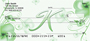 Floral Monogram K Personal Checks