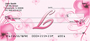 Floral Monogram L Personal Checks