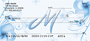 Floral Monogram M Personal Checks