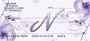 Floral Monogram N Personal Checks