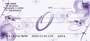 Floral Monogram O Personal Checks