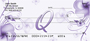 Floral Monogram Q Personal Checks