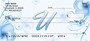 Floral Monogram U Personal Checks