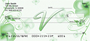 Floral Monogram V Personal Checks