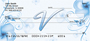 Floral Monogram V Personal Checks