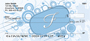 Stylish Monogram F Personal Checks