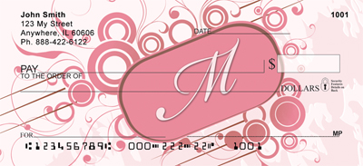Stylish Monogram M Personal Checks