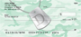 Dog Tag Monogram D Personal Checks