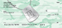 Dog Tag Monogram E Personal Checks