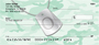 Dog Tag Monogram O Personal Checks