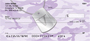 Dog Tag Monogram V Personal Checks