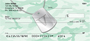 Dog Tag Monogram V Personal Checks