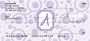 Bubbly Monogram A Personal Checks
