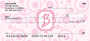Bubbly Monogram B Personal Checks