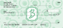 Bubbly Monogram B Personal Checks