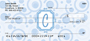 Bubbly Monogram C Personal Checks