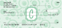 Bubbly Monogram C Personal Checks