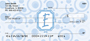 Bubbly Monogram E Personal Checks