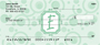 Bubbly Monogram E Personal Checks