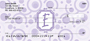 Bubbly Monogram E Personal Checks