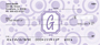 Bubbly Monogram G Personal Checks