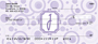 Bubbly Monogram J Personal Checks